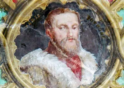 Portrait of Paris Bordone, Venetian artist, in Villa Torlonia, Rome