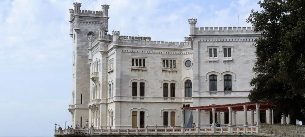 Trieste, Miramare castle. North-east of Italy, Friuli Venezia Giulia region. 
